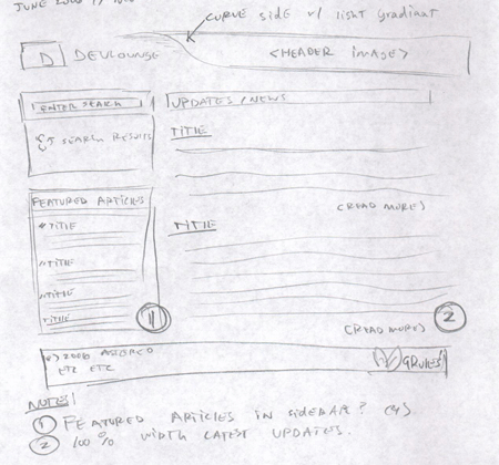 The Redesign - Final Mock Sketch (Rough)
