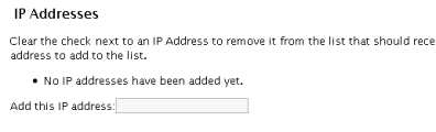 AntiLeech Plugin - IP Address Screen