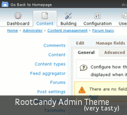 RootCandy is a very nice admin theme