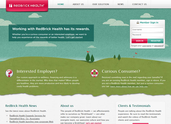 RedBrick Health website screenshot