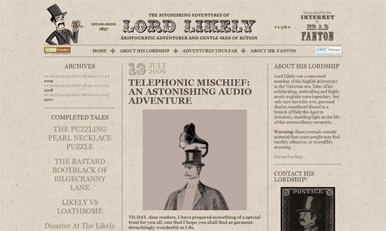 The Astonishing Adventures of Lord Likely