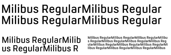 Minimalist fonts