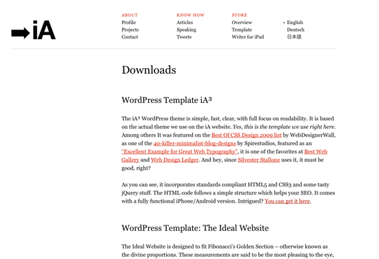 WordPress Theme White