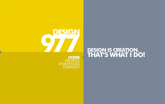 Design 977 website