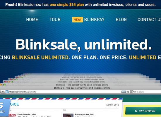 BlinkSale website