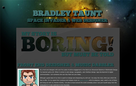 Bradley Taunt website
