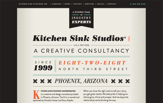 Kitchen Sink Studios website