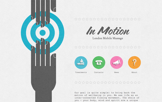 In Motion Massage website
