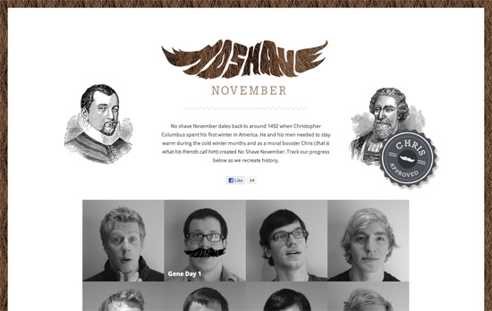 No Shave History website