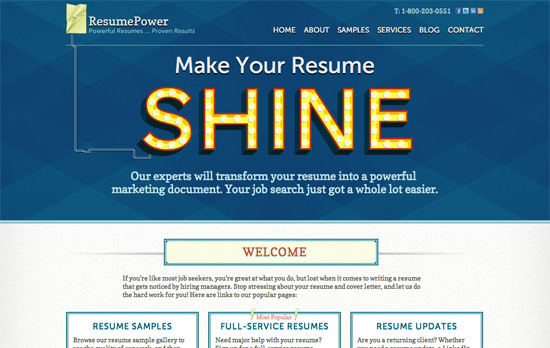 ResumePower website