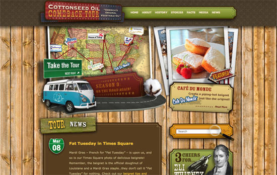 The Cottonseed Oil Tour website