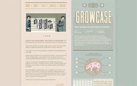 Growcase website