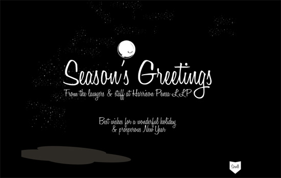 Harrison Pensa LLP - Season's Greetings website