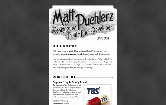 Matt Puchlerz's website