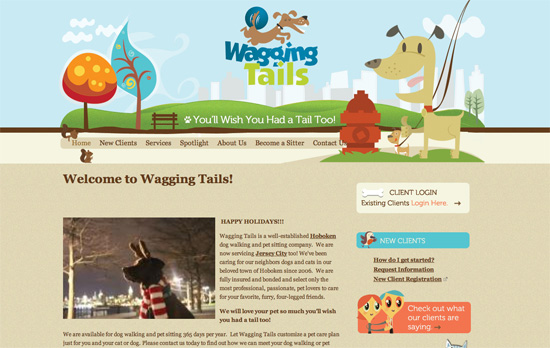 Waggingtails website