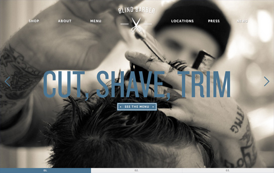 Blind Barber website