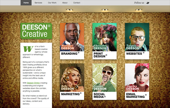 Deeson Creative website