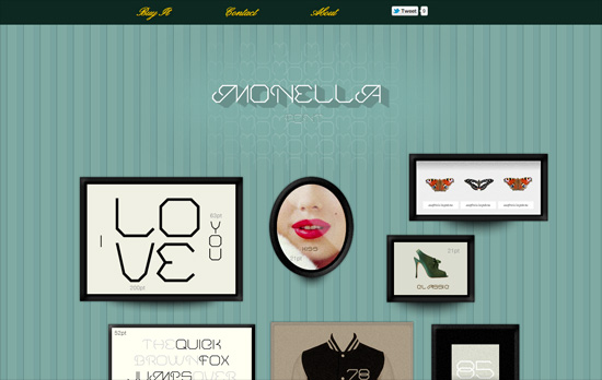 Monella Font website
