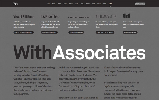 With Associates : December 2011 website