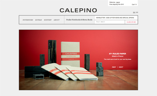 Calepino Pocket Notebooks website