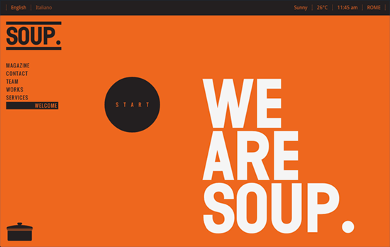 SOUP Agency website