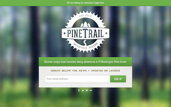 Pine Trail Mountain Bikers website