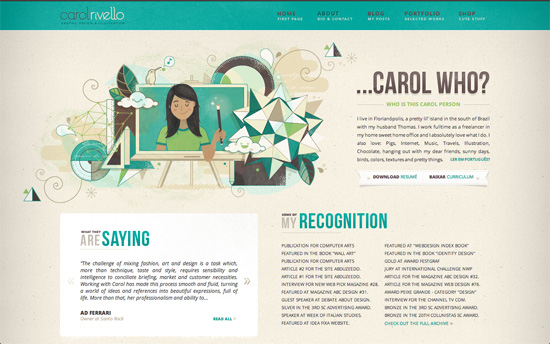 Carol Rivello's website