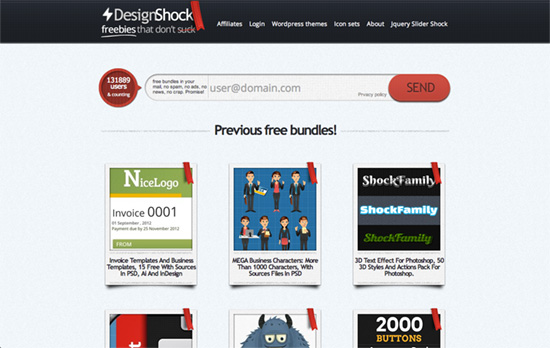 DesignShock website