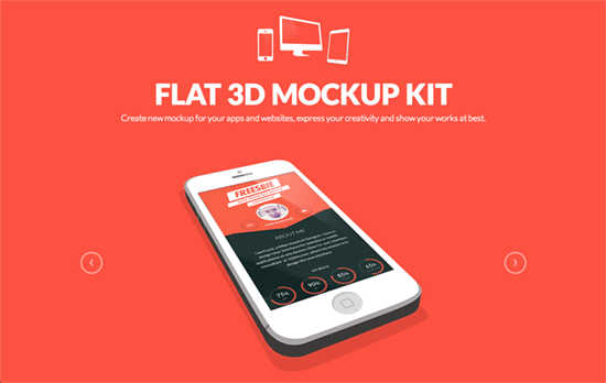 Flat + 3D Mockup Kit