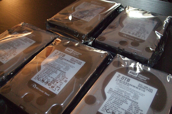 cloud storage featured image - physical WD hard drives 2 terabytes