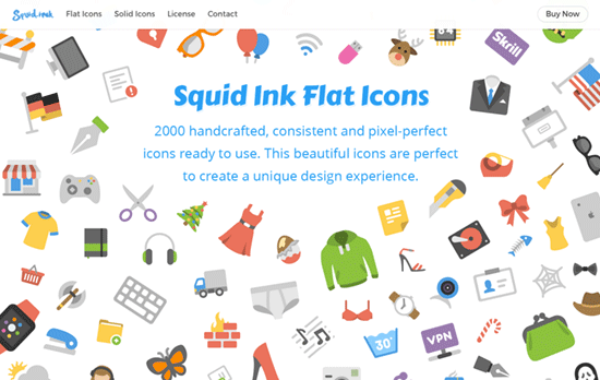 Squid Ink Flat Icons